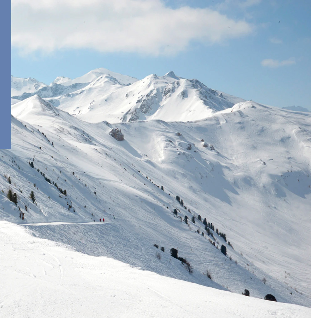 montagnes en hiver